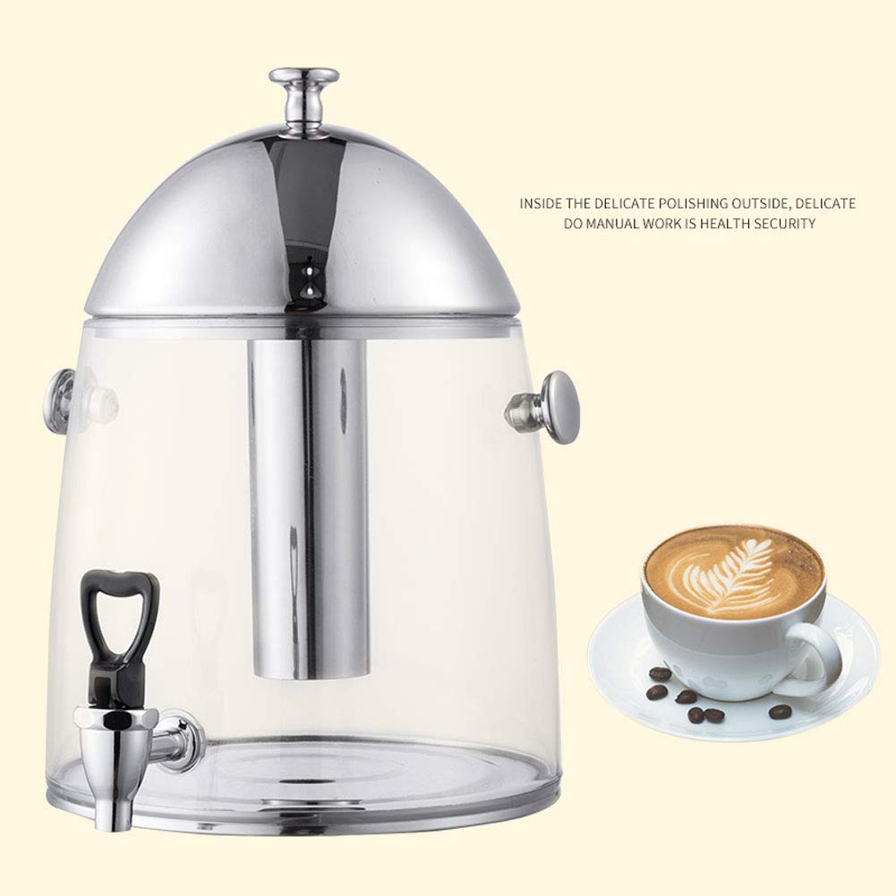 Dispensador Agua, dispensador Bebidas comerciales Urna café, dispensador Agua con Leche o Jugo frío Ideal para Barras Buffet Desayuno, buffets y Bares cócteles