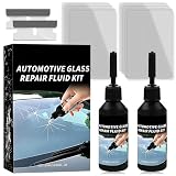 xinrongda 2Pcs Windshield Repair Kit, Cracked Windshield Repair Kit for Chips and Cracks, DIY Windshield Chip Repair Kits, Glass Crack Repair Kits,for Windscreens, Windows & Mirrors