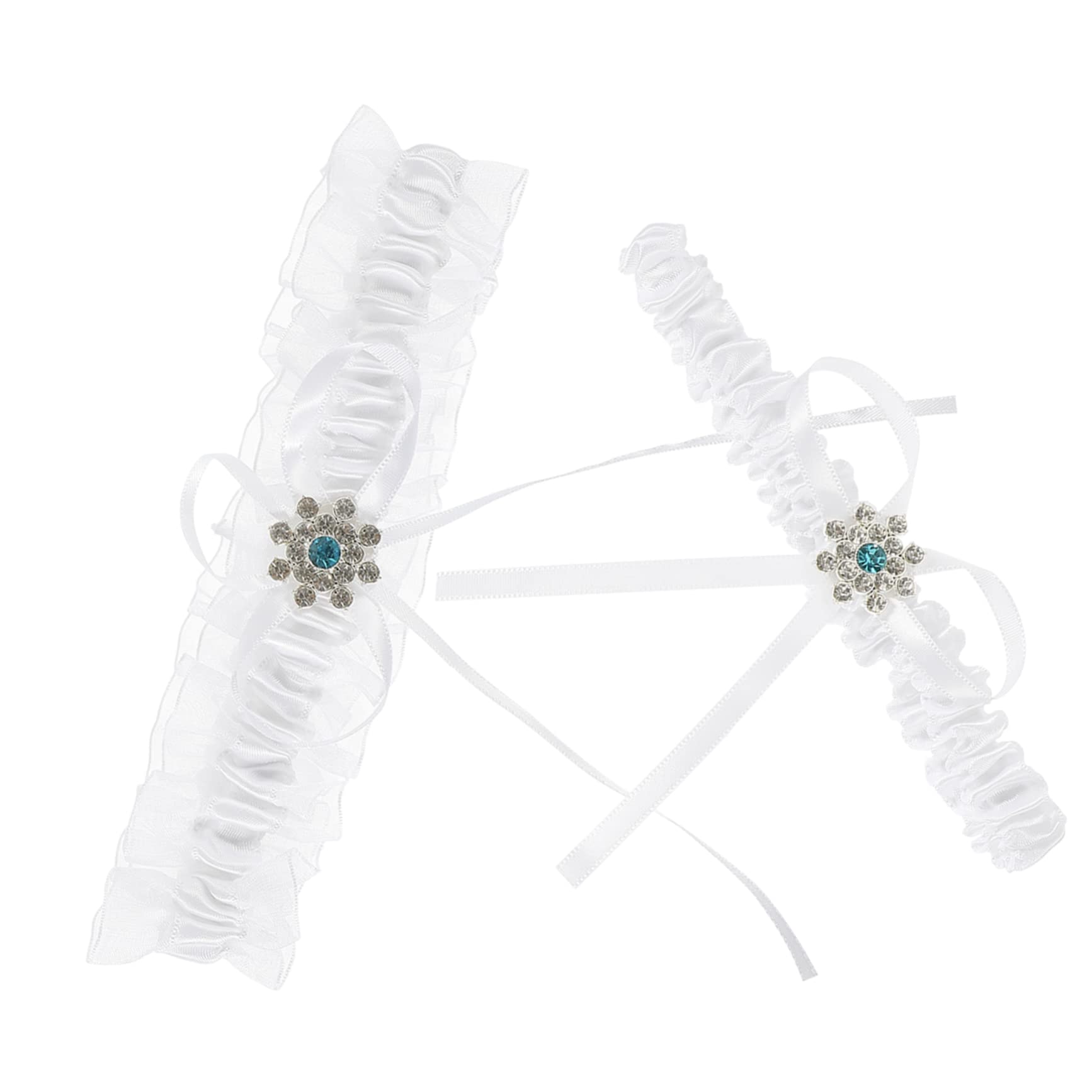 5ensembles Jarretière Élastique pour Mariée Ensemble De Jarretelles Dentelle Blanche Accessoire De Mariage Confortable Et Respirant pour Cérémonie Nuptiale