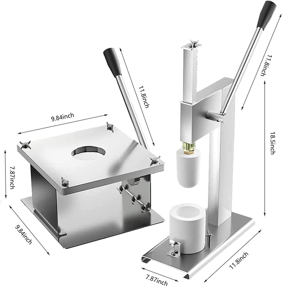 Baozi Maker, halbautomatische Brötchenherstellungsmaschine, chinesische Bao-Form, manuelle Brötchenherstellungsmaschine zum Kochen von köstlichem Baozi Bao Dampfgarer, 400–500 Brötchen/H