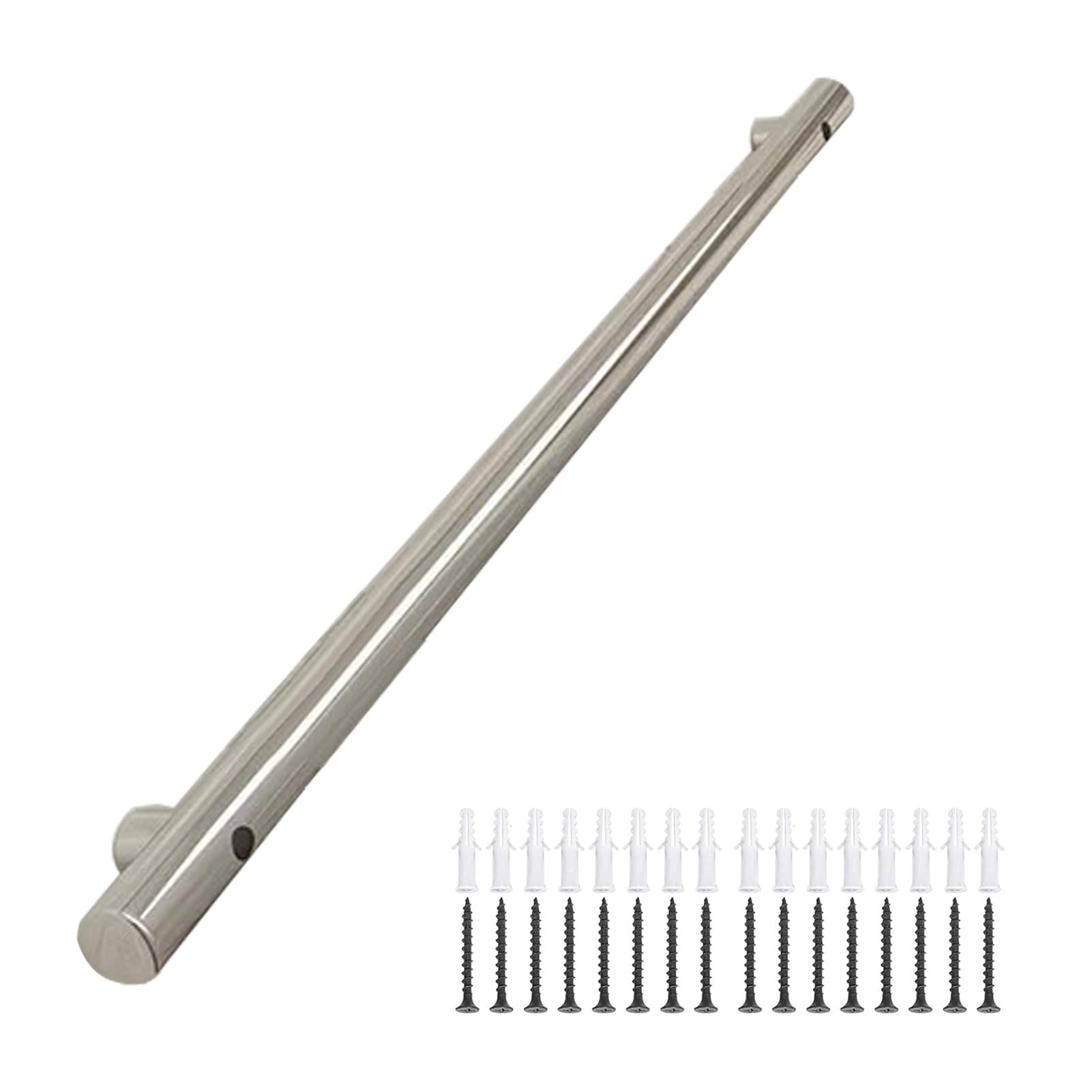 Barre d'appui extérieure en inox 180 cm pour rampe d'escalier
