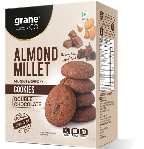 grane.co Almond Millet Cookies – Double Chocolate
