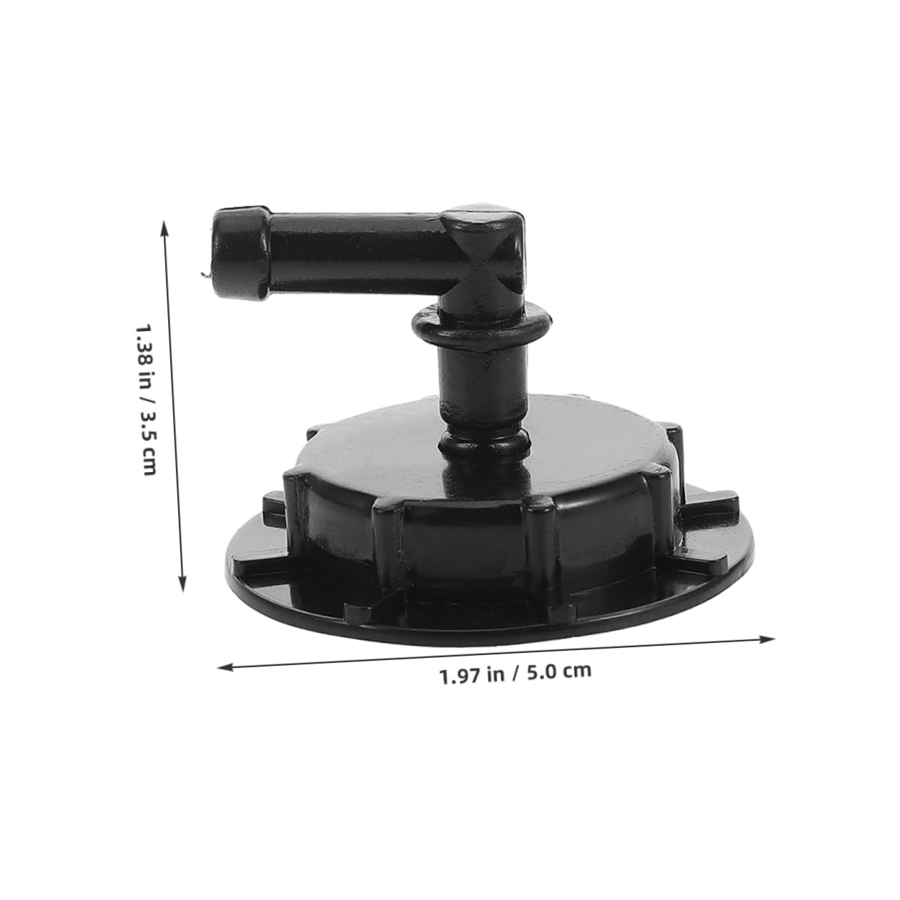 2 Pièces Bouchon de réservoir de radiateur couverture du réservoir de radiateur bouchon de valve de radiateur Remplacement du bouchon de radiateur Cap Plastique Noir