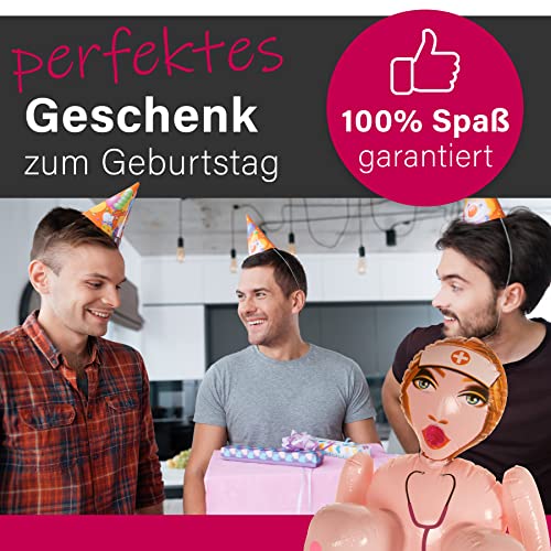 Aufblasbare Gummipuppe Frau Sexy Beate mit großen Brüste und 3 Öffnungen ca. 155 cm ideal als Liebespuppe Women JGA Gadget Erotik Scherzartikel Männer – Bild 6