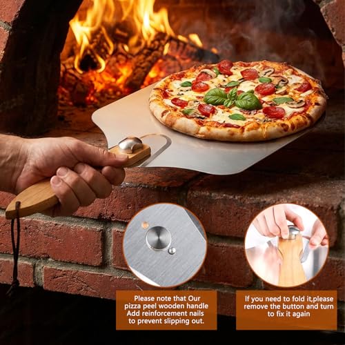 Pizza Peel and Pan 7-Piece Set