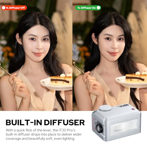 Image of GODOX iT30 Pro F TTL mini TTL Wireless Camera Flash Compatible for Fuji Cameras,2.4G Wireless Touchscreen Flash,Built-in Lithium Battery (Silver)