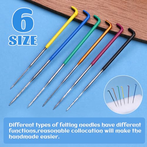Image of Mayboos 42 Pcs Needle Felting Needles, Wool Felting Supplies