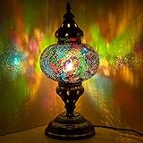 Marrakech Turkish Table Lamp Mosaic Glass Bedside Night Lamp Decorative Moroccan Tiffany Style Desk