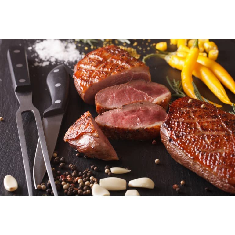 Esprit Foie Gras - Lot de 3 magrets frais de canard gras - 3 x 375 g minimum (emballé individuellement)