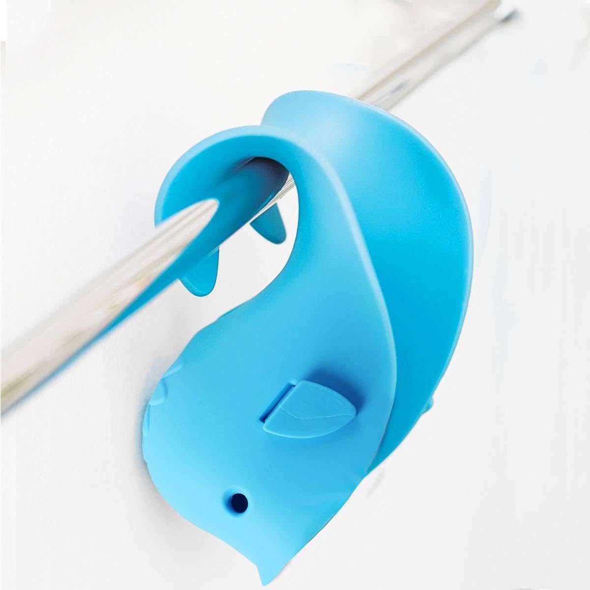 Allungamento rubinetto per bambini, a forma di balena per bambini, in silicone, protezione per rubinetto, per neonati, bambini e bambini, balena, blu
