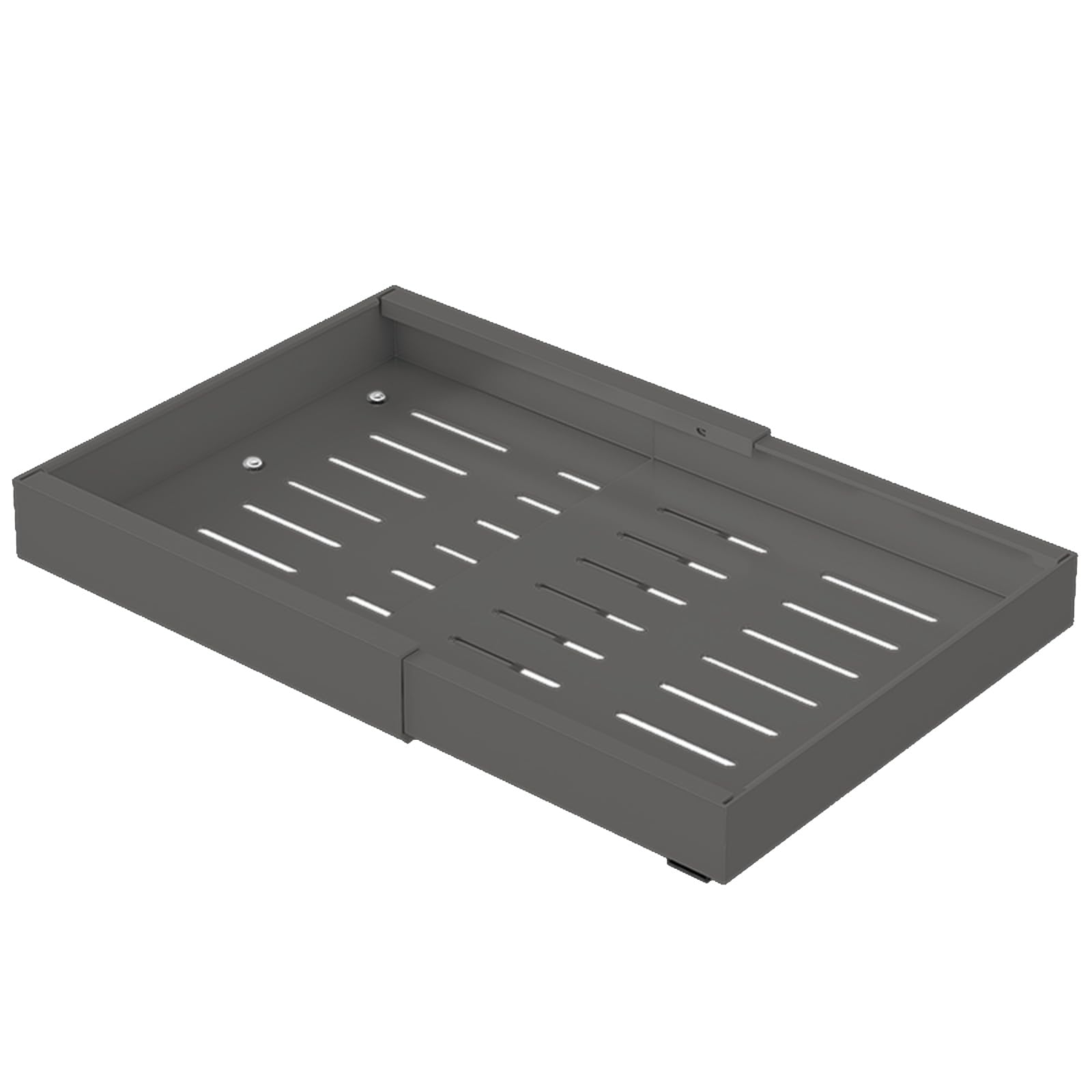 Kalttoy Grey Kitchen Cabinet Extendable Drawer Versatile Extendable Drawer Practical Cabinet Space Enhancer Storage Organizers Smooth