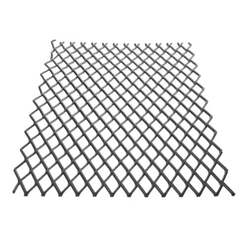 IMIKEYA Grille à Charbon de Bois en Acier Robuste 25 X 40 Cm Réceptacle à Braises pour Poêle à Bois et Barbecue, Accessoire Cheminée pour Foyer Extérieur et...