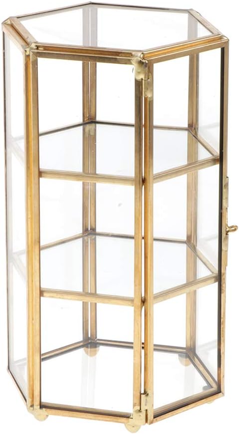 3 tier glass jewellery box