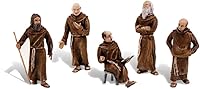 Vista 1 de Woodland Scenics SP4453 1.5-Inch Scene Setters Figurine, Friars/Monks, 5/Pack