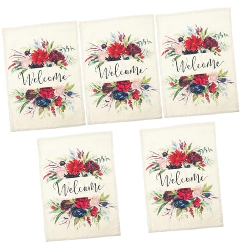Bannière décorative polyester haut de gamme Toddmomy au design floral raffiné
