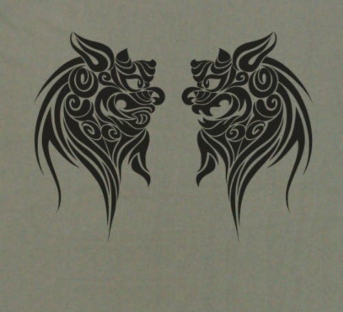 Amazon Okinawa イラストtシャツ トライバルシーサー チャコール Tシャツ カットソー 通販