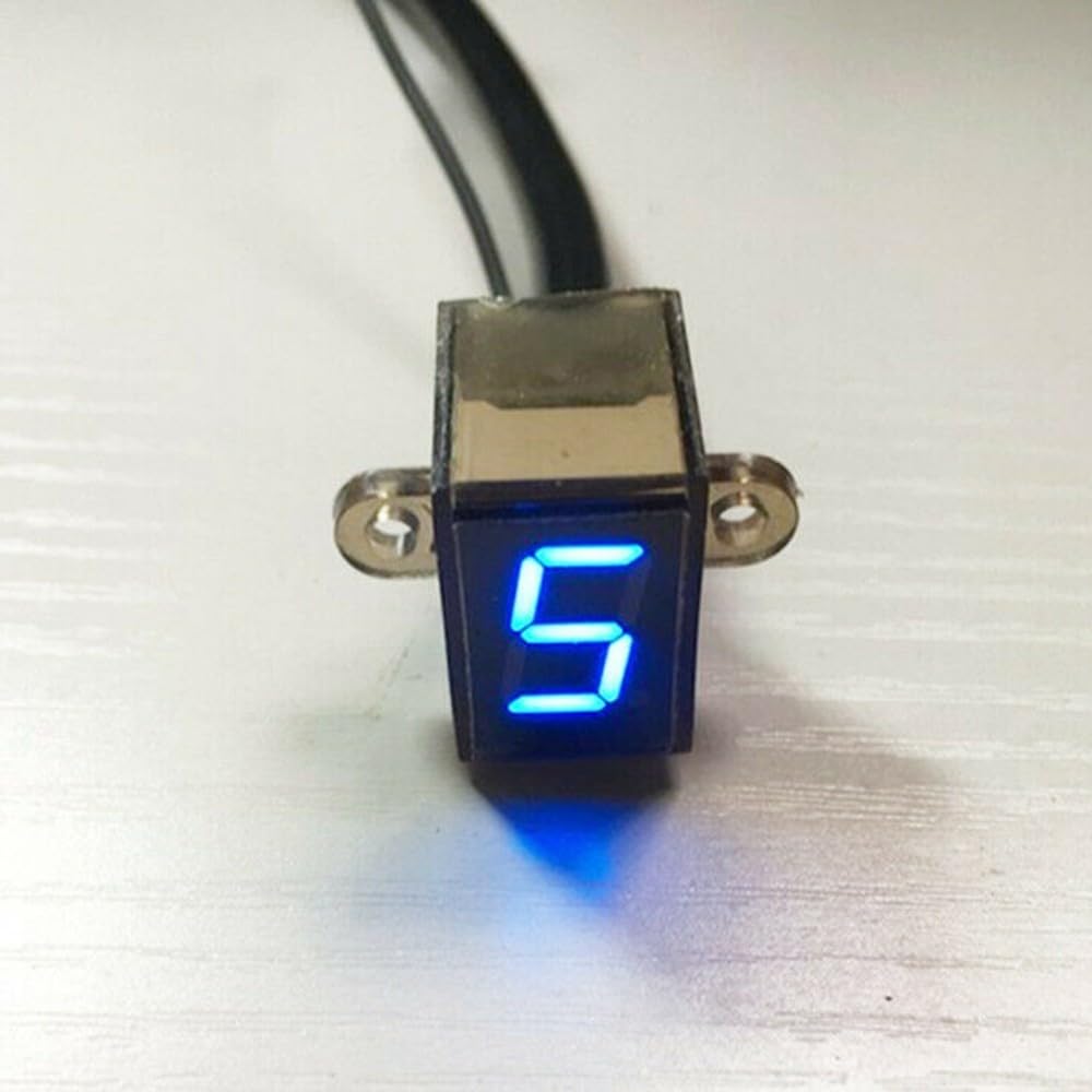 Zuverlässige LED-Motorrad-Ganganzeige, blaues Display für einfache Verfolgung