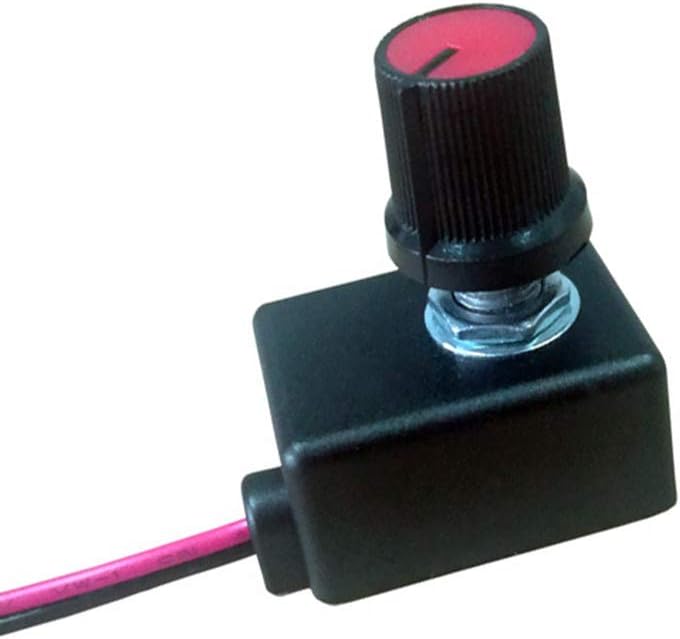 Quentacy DC 0/1-10V LED Dimmer Knob Controller Rotary Mini Switch PWM Dimming for Dimmable Interior Lighting Spotlight Grow Lamp LED Driver