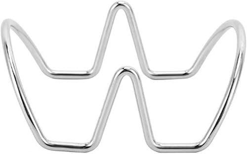 Miniatura 6 de Fdit Soporte para taco, soporte para tacos en forma de U, acero inoxidable antideformación para fiesta en casa, rollo de panqueques (11)