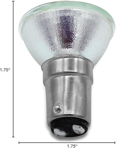 Miniatura 7 de Technical Precision Repuesto para bombilla halógena Ushio 1000607 de 20 W 12 V con base de bayoneta BA15D DC – MR11 2950K reflector blanco cálido –