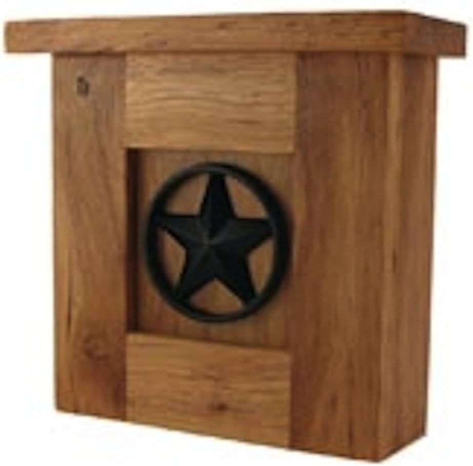 Solid Pecan Hardwood Lone Star Doorbell Chime