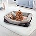 JOYELF Memory Foam Dog Bed Small Orthopedic Dog Bed & Sofa with Removable Washable Cover and Squeaker Toy as Gift