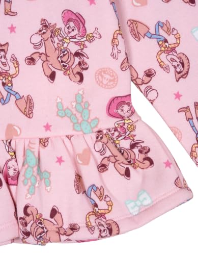 Image of Disney Girls Fleece Sweatshirt and Jogger Pants Outfit Set Newborn to Big Kid Sizes (Newborn - 14-16)