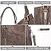 Handbags for Women Shoulder Tote Zipper Purse PU Leather Top-handle Satchel Bags Ladies Medium Size Uncle.Y Sepia Brown