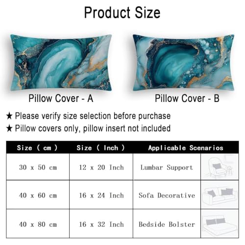 Taie oreiller 40x60 vert housse coussin rectangulaire lit