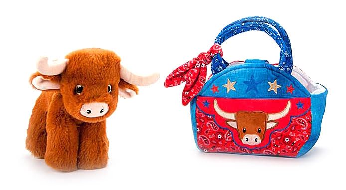 Amazon.com: The Petting Zoo Longhorn Stuffed Animal Plushie and