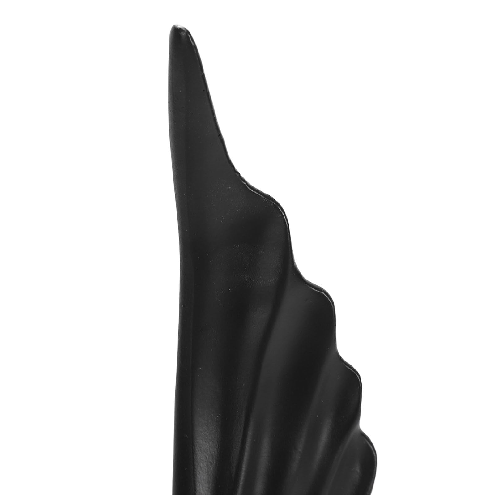 Statua ornamentale da scrivania, elegante decorazione astratta a forma di ala in resina vivida per ufficio (nero)