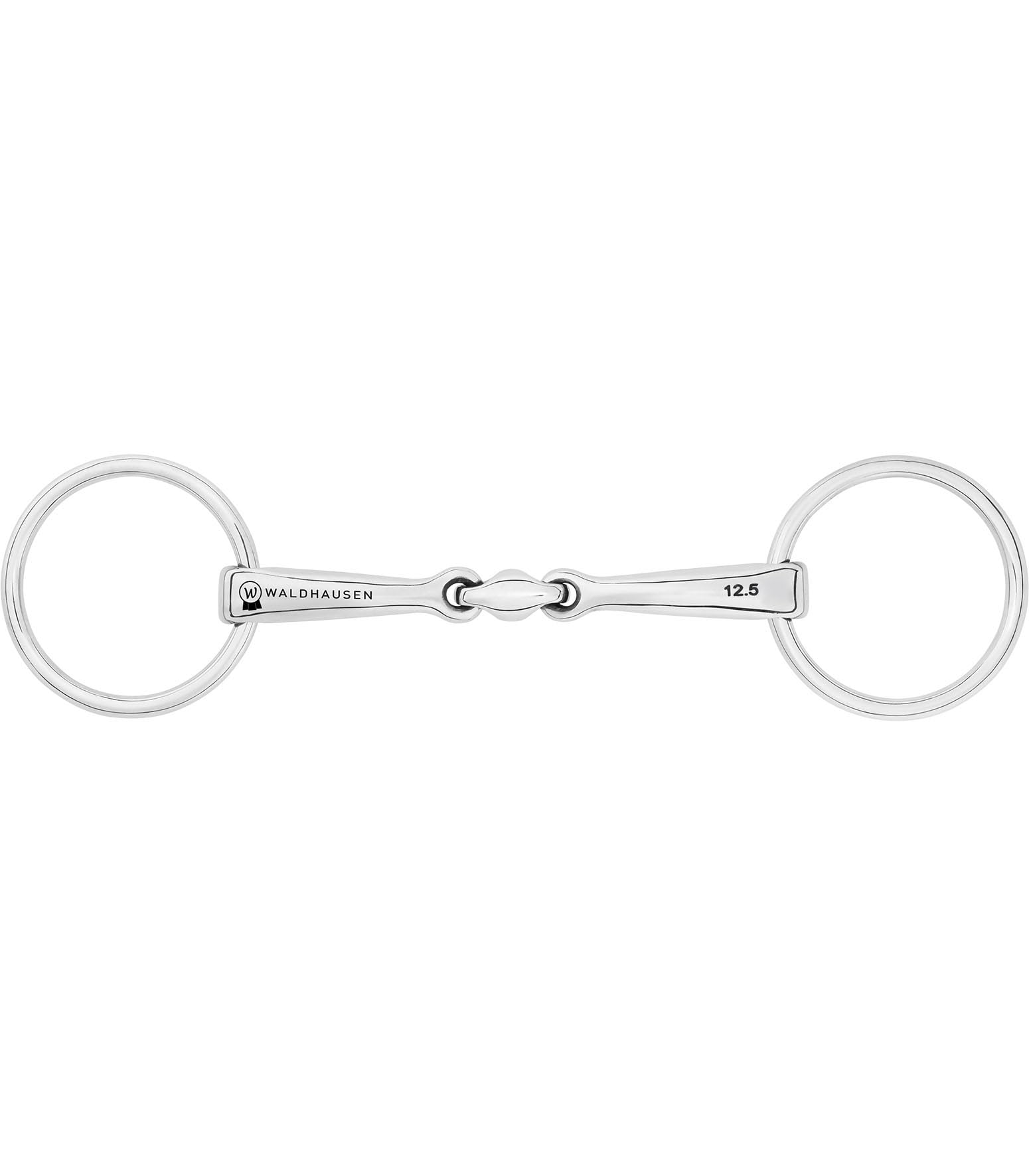 WALDHAUSEN Unterlegtrense, doppelt gebr. EST, R:5,5cm,S:14mm, B:14,5cm