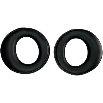 Replacement Ear Pads for Sony PS4 Gold Wireless Softer Leather Black