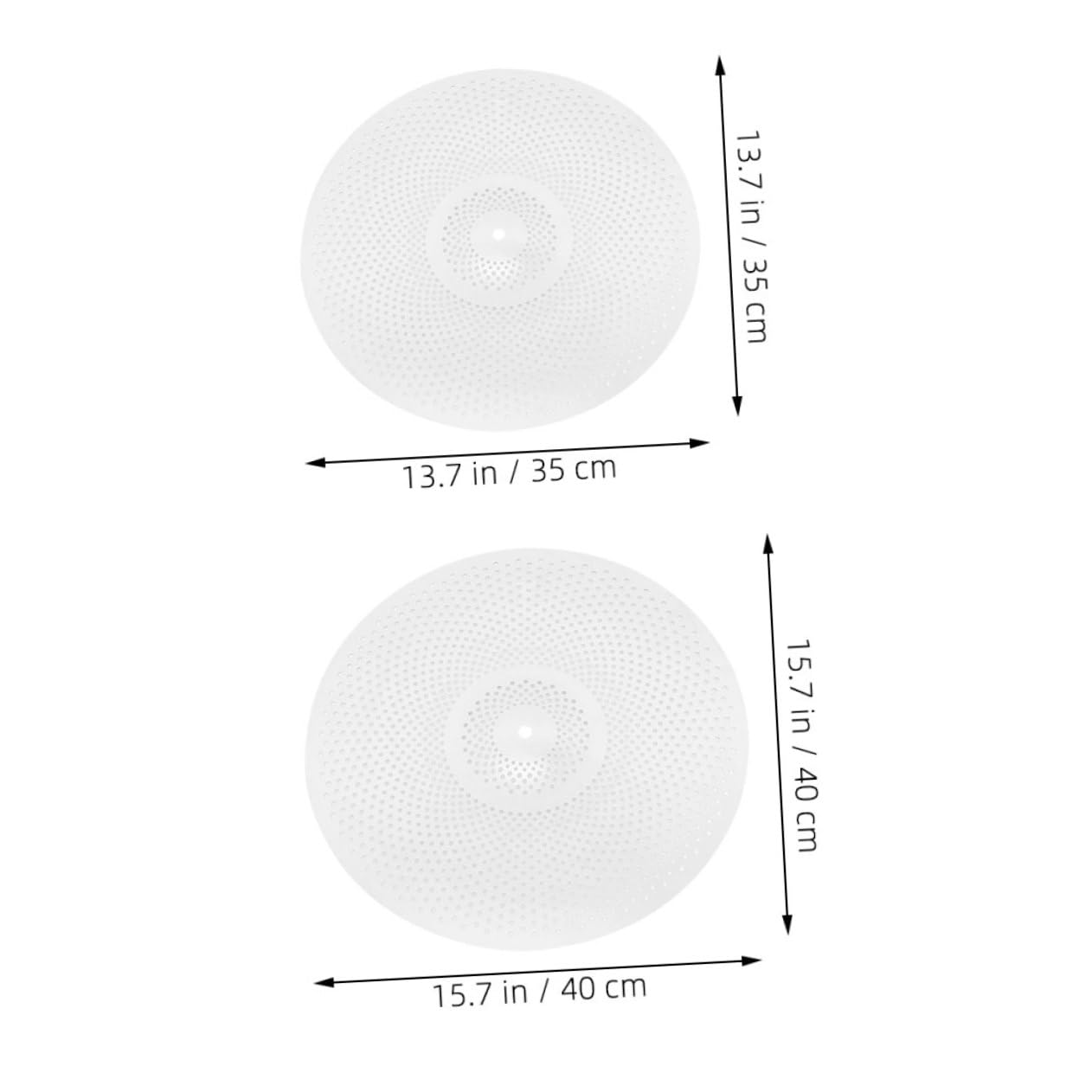 2 Pezzi Piatti per Batteria in Lega Argento Riduzione del Rumore e Riduzione Vibrazioni, Accessori Insonorizzati per Batteria Acustica, per Pratica Silenziosa