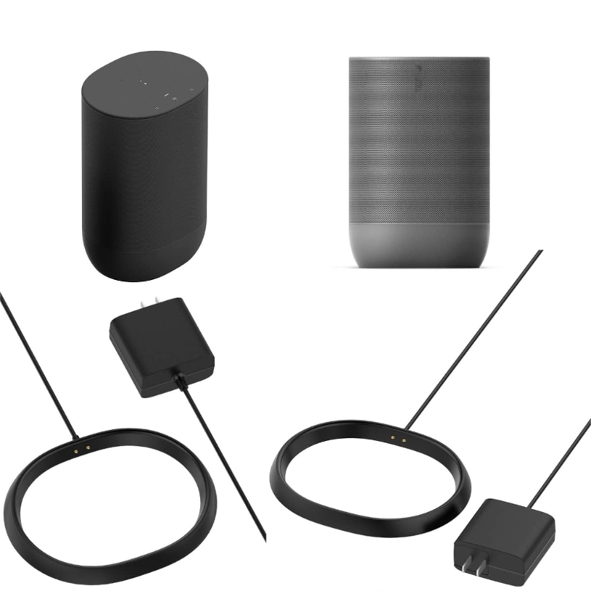 Per Sonos Move Charger, Dock di Ricarica per Altoparlante Bluetooth Wireless, con Cavo da 1,5m, Pad di Supporto del Caricabatterie Accessori per Altoparlanti Intelligenti Portatili