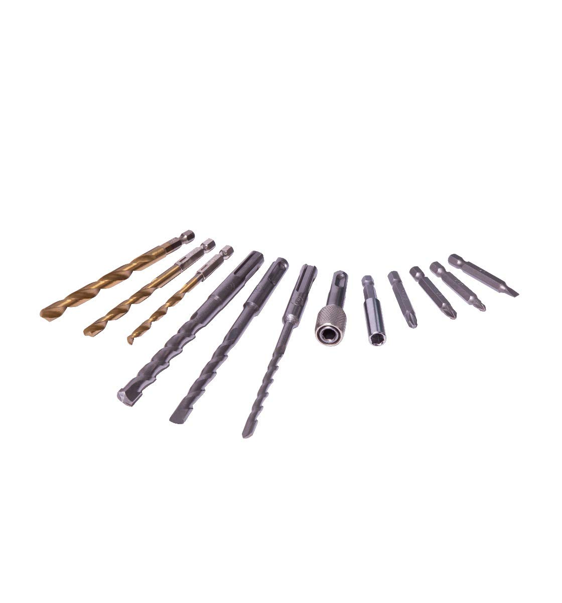 VONROC - Martillo perforador inalámbrico de 20 V, batería de 4,0 Ah y cargador incluido - 1,3 julios, SDS-plus, brocas y puntas de atornillado incluidos