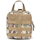 OULYLAN MOLLE First Aid Kit EMT Pouch Military Tactical Ifak Pouch Medical Utility Pouch for Travel, Car, Camping, Outdoor Sport (Multicam)