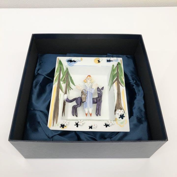 マイセン Meissen プラーク 赤ずきんちゃんと狼