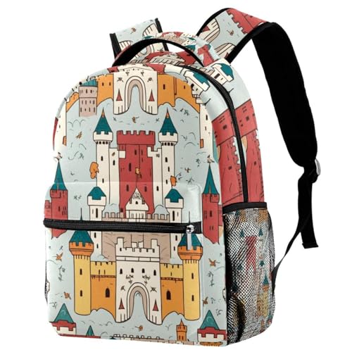 Sac à dos enfant château confortable pour ne plus oublier sa bouteille