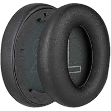 Replacement Q20i Earpads for Anker Soundcore Life Q20 Headphones with Comfortable Memory Foam & Protein Leather Ear Cup Cover Cushions Repair Part, Black