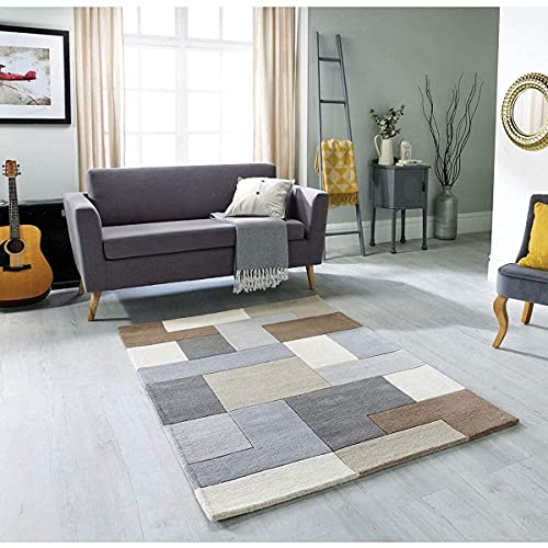 Image of Mordern Design Handmade Tufted Carpet Pure Woollen Export Quality Carpet for Living Room, Bedroom Hall [ Size 4 x 6, Color Multi B4 ]