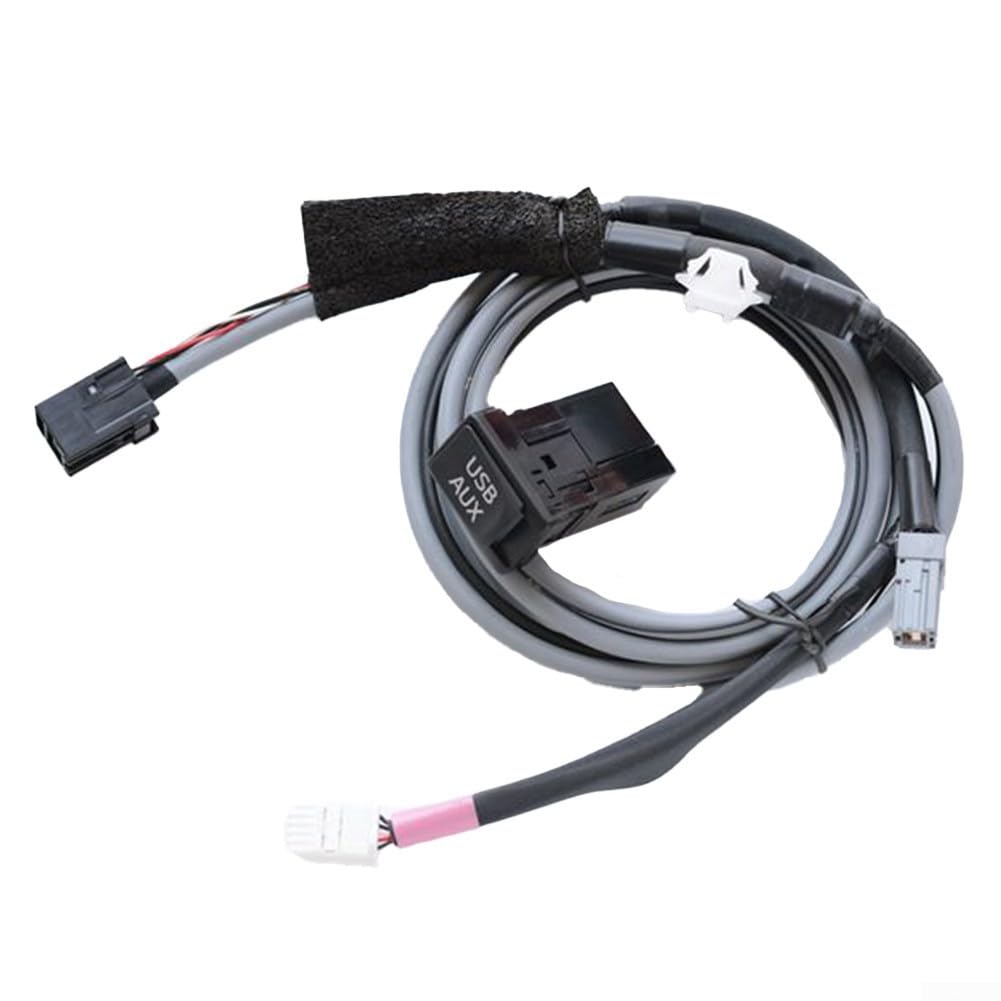 USB AUX Interface Adapter Kabel für Toyota 2014-2017, RAV4 2013-2017, Corolla 2017, Highlander 2016-2017, 2015-2017, ABS Schwarz OEM 86190-0R010 86190-06030 In