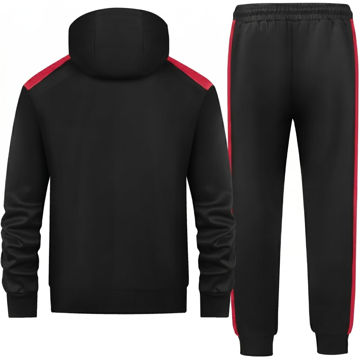 Trainingsanzug Herren Jogginganzug - 2 Teilig Sportanzug mit Reißverschluss, Premium Freizeitanzug Herren Modernes Design, Hausanzug Herren Soft-Touch & Atmungsaktiv