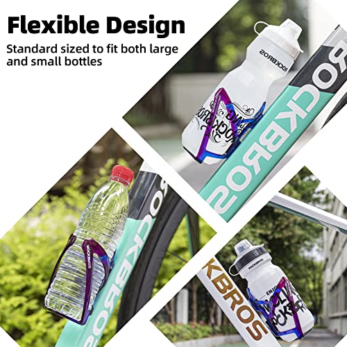 Image of ROCKBROS Bike Water Bottle Holder Ultra-Light Bicycle Bottle Cages with Screws Tool, Universal Bike Cup Holder Rack for Road MTB Bikes