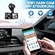 Dashcam Auto Vorne Hinten und Innen 1080P Full HD mit 64GB SD-Karte, Auto Kamera mit Parküberwachung, Bewegungserkennung, Infrarot Nachtsicht, Loop-Aufnahm, WDR, Weitwnkel(170°+150°+150°) (Mit WiFi)
