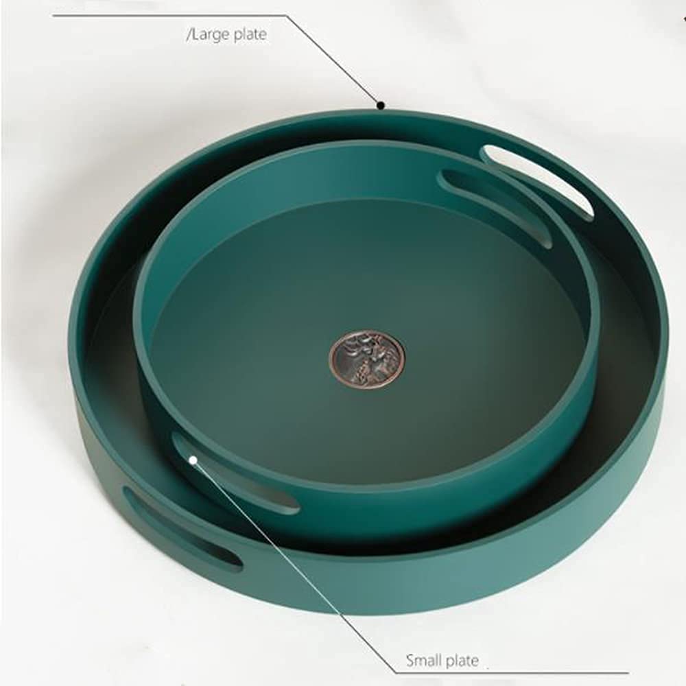 Organizador de Especias Lazy Susan Plato Giratorio con asa Bandeja de Almacenamiento giratoria de 360 ​​° para Cocina Organizador de condimentos Nevera Bambú Blanco/Marrón/Verde