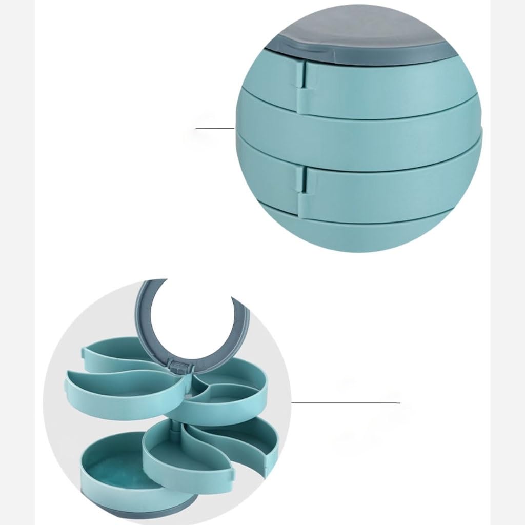 Joyero Caja de almacenamiento de pendientes, caja de almacenamiento de pendientes multicapa, caja de almacenamiento de joyas, collar, pendientes pequeños y exquisitos Cajas para joyería