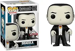 POP Funko Universal Monsters Drácula 1931 Exclusivo - Boneco de Ação - Preto