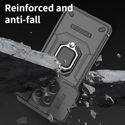 SEAHAI Case for Realme 12X 5G / Realme 12 5G, Ultra-thin Protective Silicone TPU Shockproof Hybrid Hard PC Back Phone Cover - Image 3