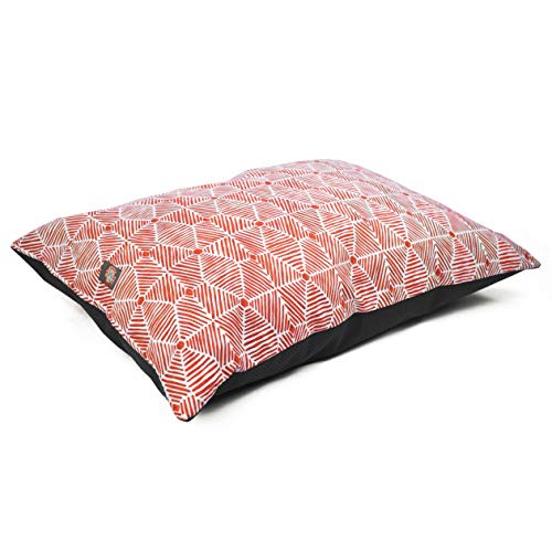 Image of Majestic Pet Rectangle Medium Dog Bed Washable - Non Slip Comfy Pet Bed - Dog Crate Bed Super Value Pillow Dog Bed - Dog Kennel Bed for Sleeping - Dog Bed Medium Breed 35 x 28 Inch - Charlie Salmon